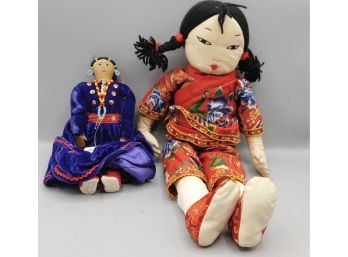 Pair Of Oriental Style Dolls