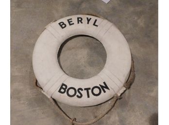 Vintage Beryl Boston Life Preserver Decor