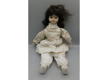 Vintage Hand Painted Porcelain Doll