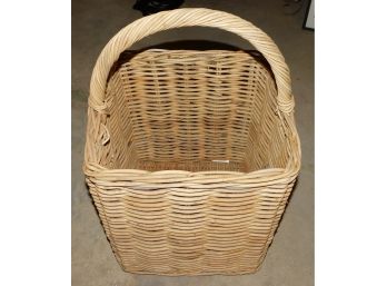 Large Wicker Basket With Handle