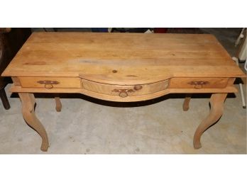 Lovely Pine Stylish Three Drawer Desk/Vanity