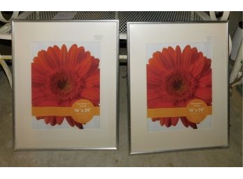 NEW Pair Of Picture Frames With Matted Boarder