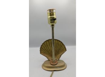 Vintage Brass Seashell Style Table Lamp