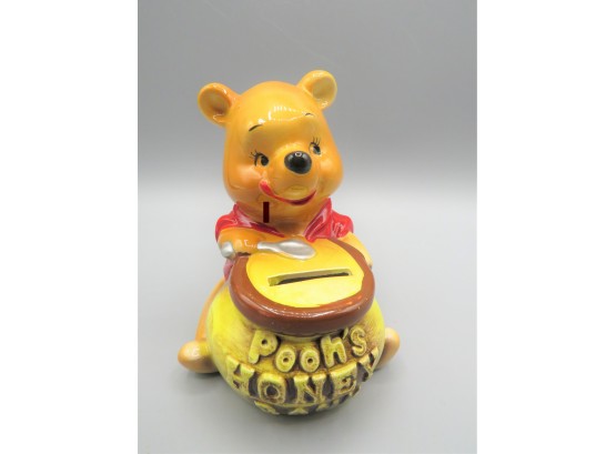 Wald Disney Productions Enesco Imports Ceramic Winnie The Pooh Coin Bank