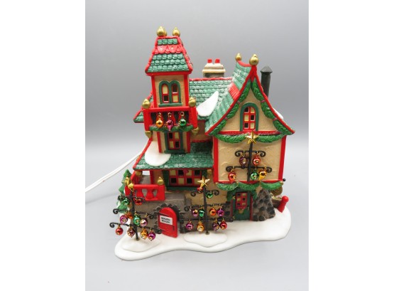 Dept. 56 North Pole Series  'glass Ornament Works' 1997 Lighted House