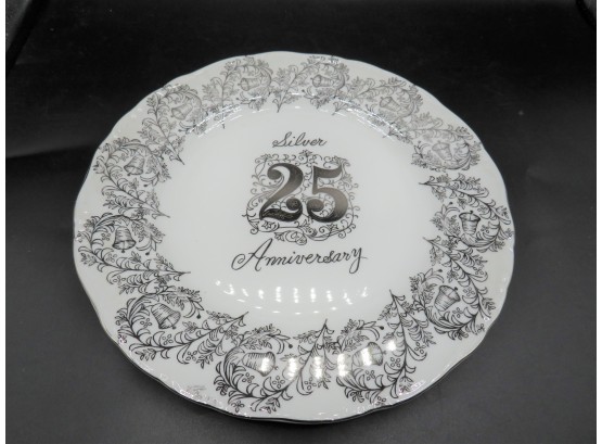Norrest Fine China'Silver 25th Anniversary' Plate