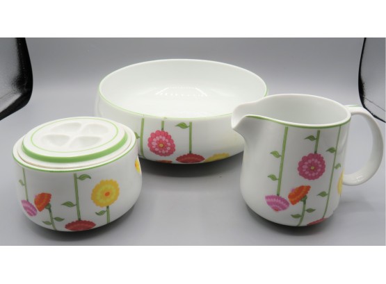 Denby Fine China Bowl, Creamer & Sugar Bowl