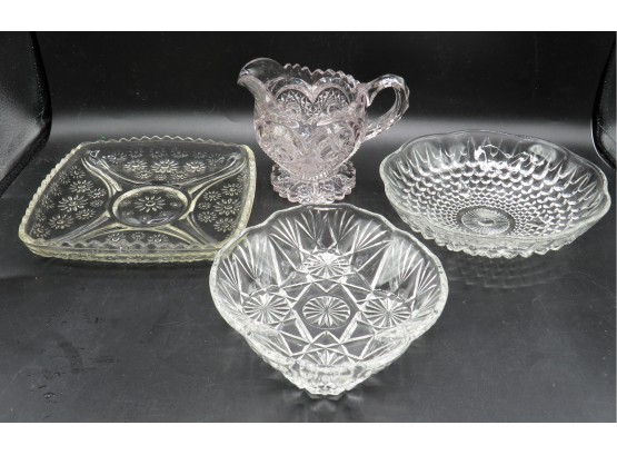 Lovely Assorted Cut Glass - Set Of 4