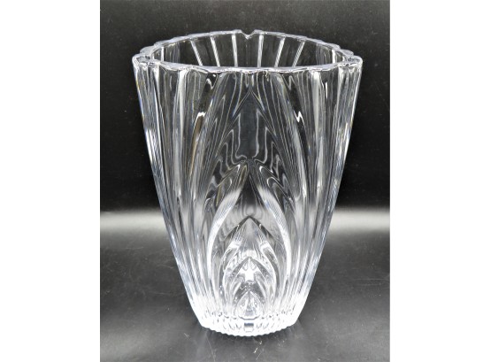 Lovely Cut-glass Triangle-shaped Vase