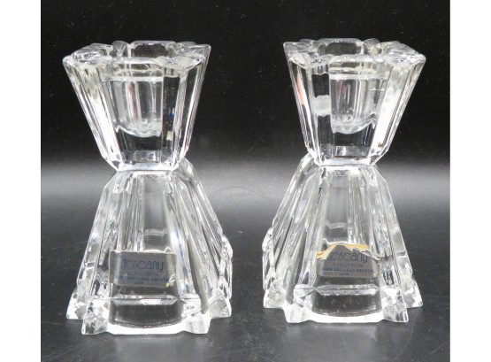 The Tuscany Collection Lead Crystal Candlestick Holders - Set Of 2