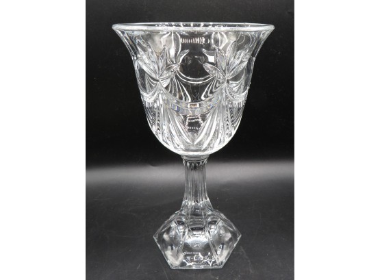 Footed Cut Glass Vase/bowl