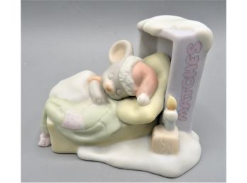 Precious Moments 'i'm Dreaming Of A White Christmas' Mouse Sleeping Figurine