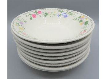 Farberware Stoneware 'english Garden' Bowls - Set Of 9