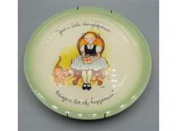 Holly Hobbie Collector's Edition Porcelain Plate 'just A Little Thoughtfulness Brings A Lot Of Happiness'