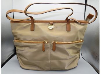 Michael Kors Nylon Tan/brown Tote Bag