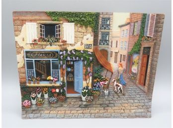 Shops With A View  'the Flower Shop' Based On An Original Painting By John P. O'Brien Wall Decor