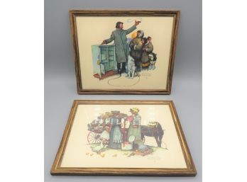 Norman Rockwell Framed Wall Decor - Set Of 2
