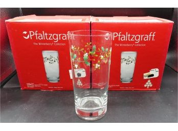 Pfaltzgraff 'the Winterberry Collection' Drinkware-  Set Of 8 In Original Boxes