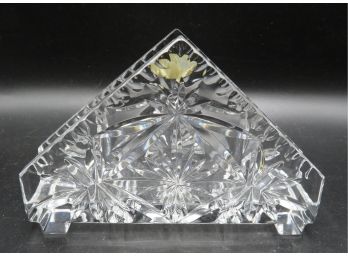 Handcut Sligo Crystal Triangle-shaped Napkin Holder