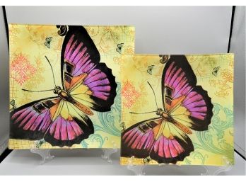 Apropos Home Collection, Home Essentials & Beyond, Decorative Plates With Butterfly Design - Set Of 2
