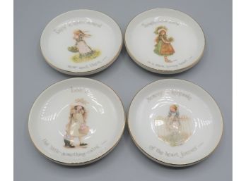 Holly Hobbie Genuine Porcelain Small Dishes - Set Of 4