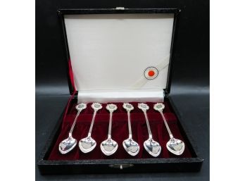 Tokyo Olympic Silver Spoons - Silver P3 - 6 Spoons In Case