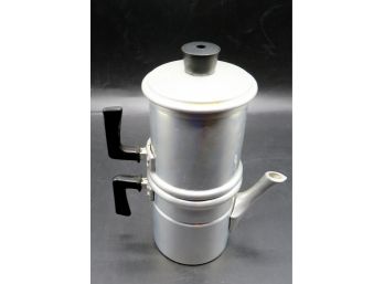 Vintage Coffee Maker - IIsa Neapolitan 6-cup Aluminum Coffee Maker - Made In Italy