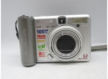 Digital Camera - Canon PC1043 Powershot A70 - Power Plug Not Included