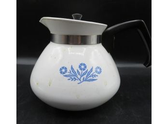 Vintage 6 Cup Cornflower Corning Ware Coffee Carafe