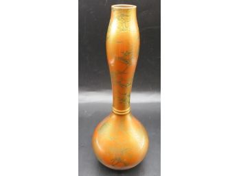 Stunning Brass Bud Vase - Asian Motif