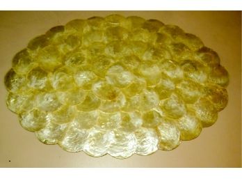 Large Genuine Capiz Tray - Pearl Of The Sea - Made In The Philippines