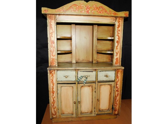 Small Wooden Dresser Top Farmhouse Style Hutch Desktop 17'L X 28'H