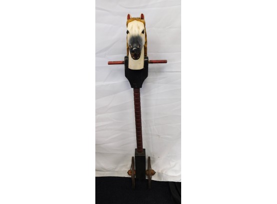 Carved And Painted Wood Hobby Horse