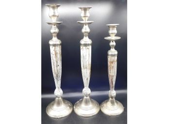 Candle Holder Stands Lot Of 3
