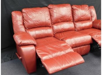 Soft Leather Sofa Reclining Couch