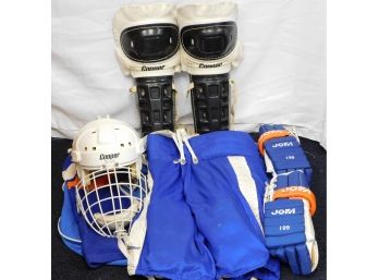 Hockey Equipment Set Gloves Pants Leg Guards Cooper Jofa