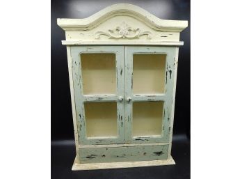 Decorative Table Dresser Top Cabinet Wood Display Case 10.5 X 14.5