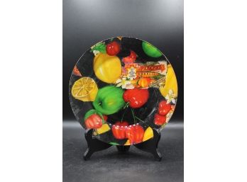 Painted Plate Decorative Fruit & Vegetable