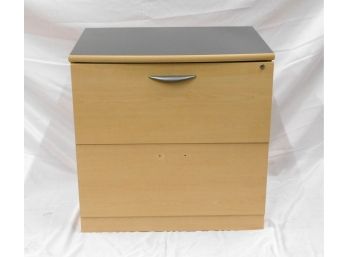 Wood Lateral Filing Cabinet Two-Toned