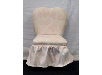 Heart Shaped Magnolia Furniture Cushioned Chair Small For Vanity/ Kids
