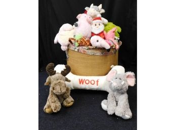 Basket Of Stuffed Animals Toy
