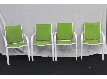 Patio Arm Chairs Lot Of 4