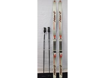 Extreme HC Hart Skis W/ Tomic Ski Poles And Carry Bag