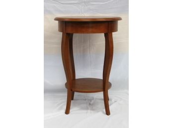 Round 2 Tier End Table Wood