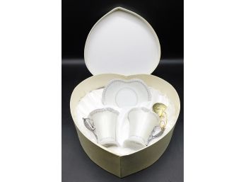 D'Lusso Fine China Cup And Saucer Set W/ Box