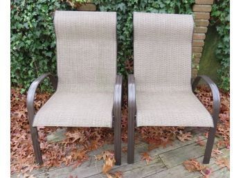 Outdoor Chairs - Metal Woven- Set Of 2