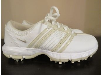 Nike Power Women's White  Channel Traction Golf Shoes - Size 6.5