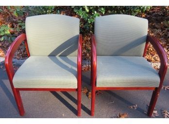 Office Star Products Chairs With Light Green Fabric - Set Of 2