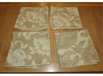 Fabric Napkins - Ivory Floral Set Of 4