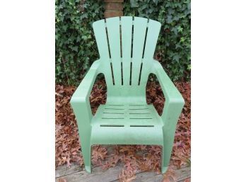 Adirondack Chair, Green Resin